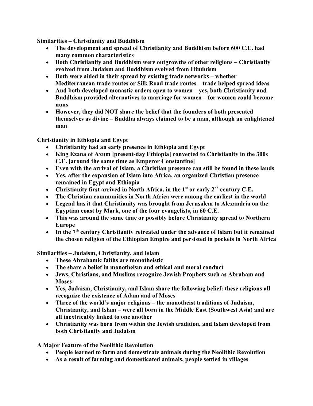 Similarities Christianity and Buddhism