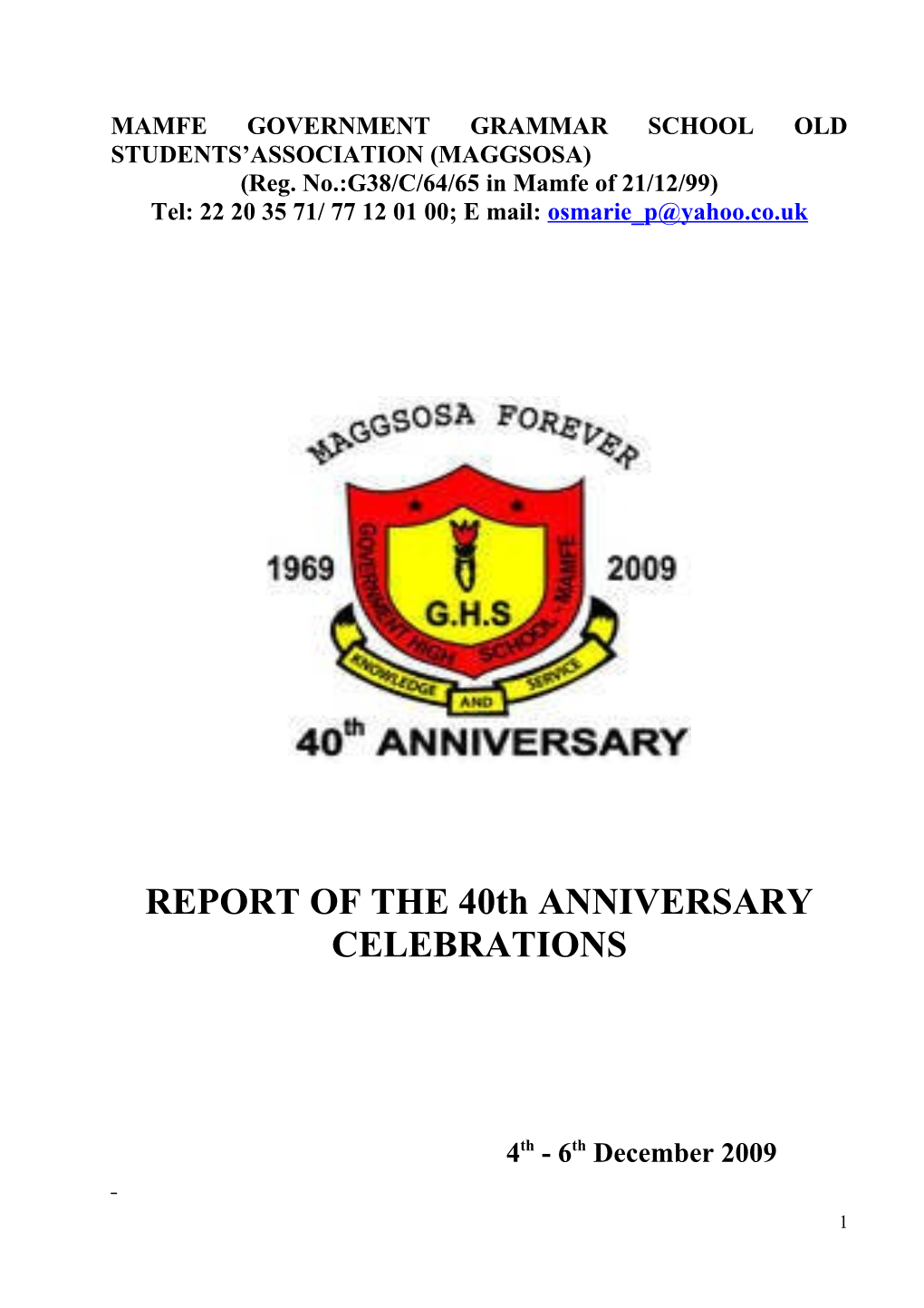 Mamfe Government Grammar School Old Students Association (Maggsosa)