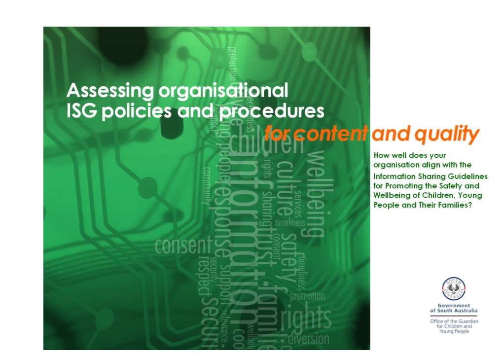 Assessing Organisational ISG Policies and Procedures for Content and Quality