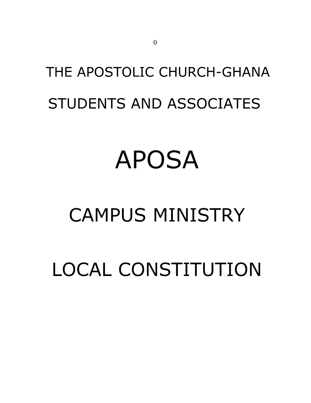 The Apostolic Church, Ghana Students and Associates