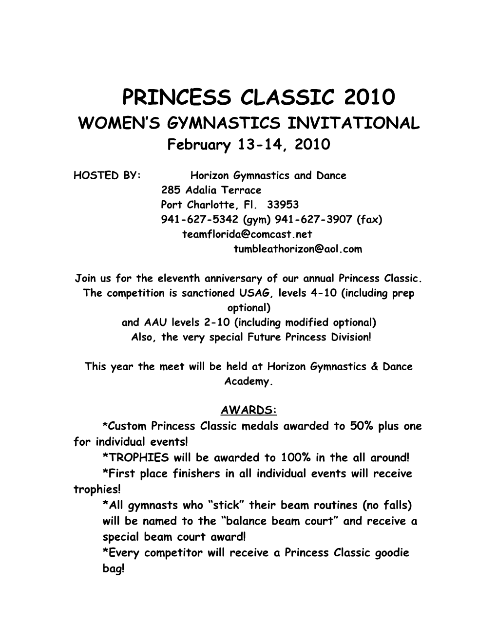 Princess Classic 2010