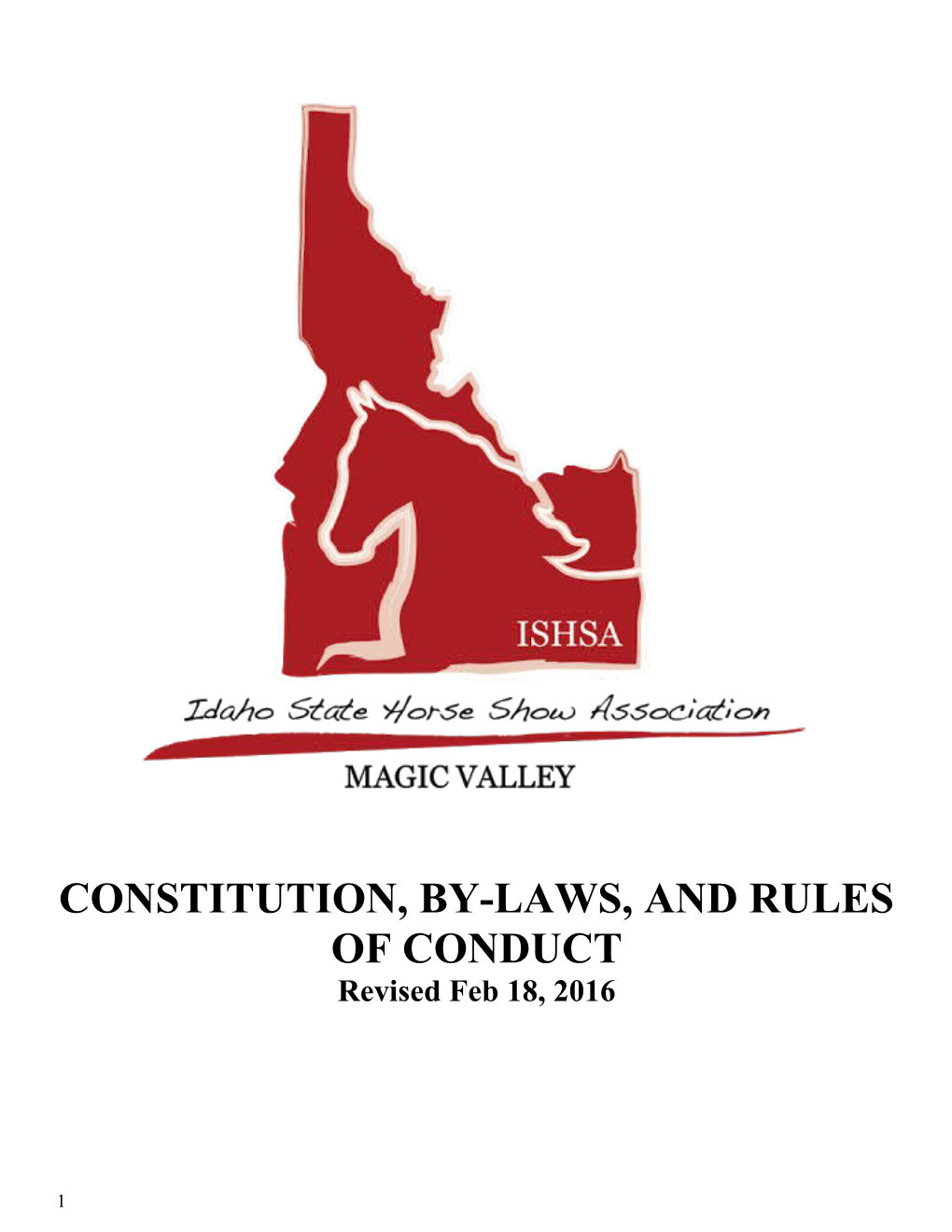 Constitution, By-Laws, and Rules of Conduct