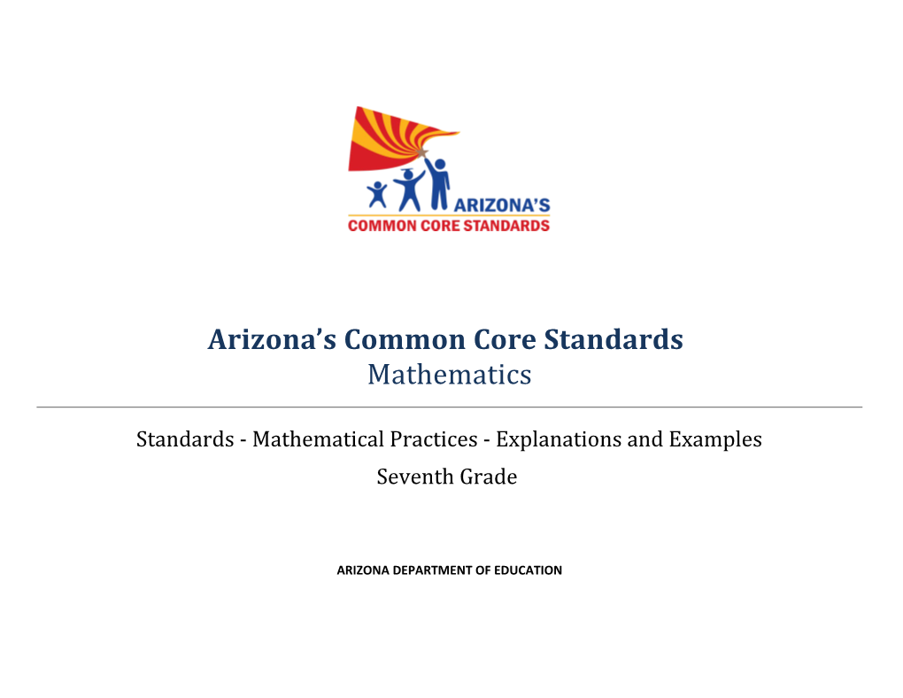 Arizona S Common Core Standards Mathematics