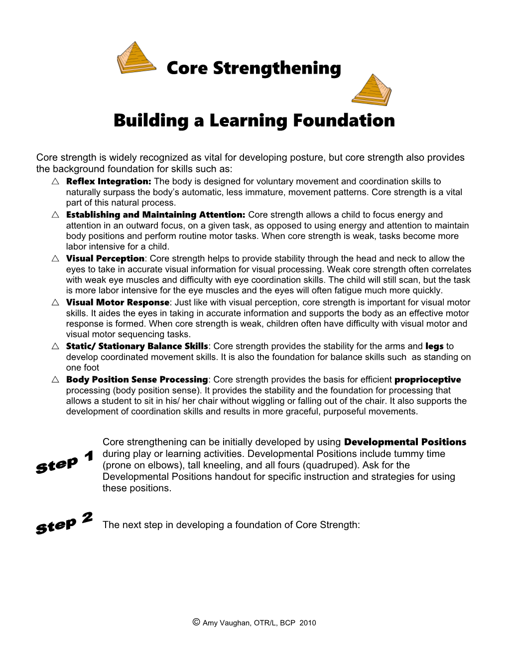 Building a Learning Foundation