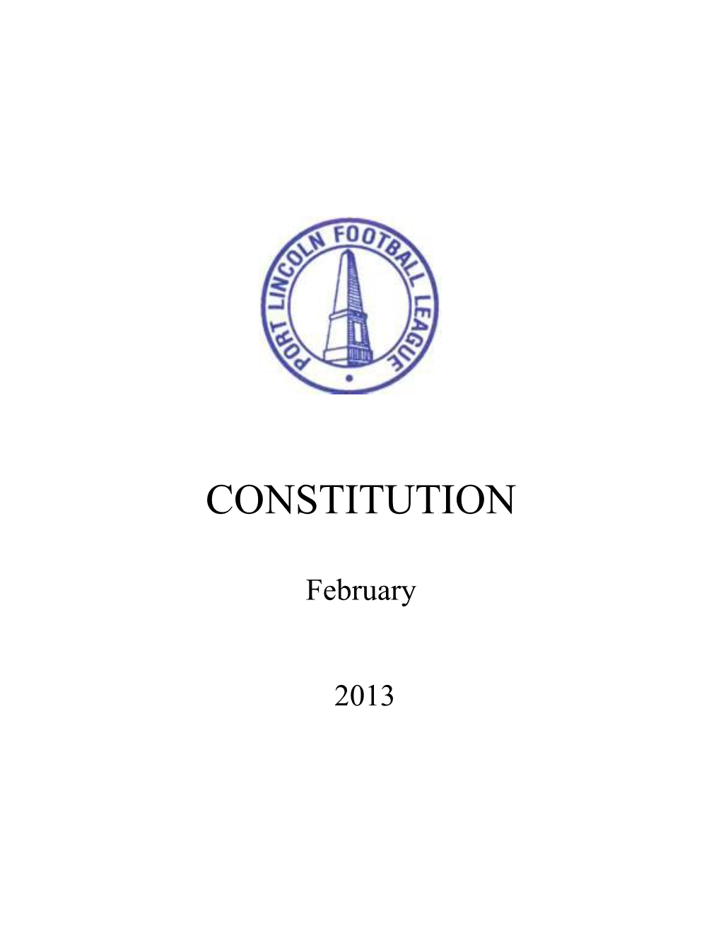 Port Lincoln Football League Incorperated Constitution