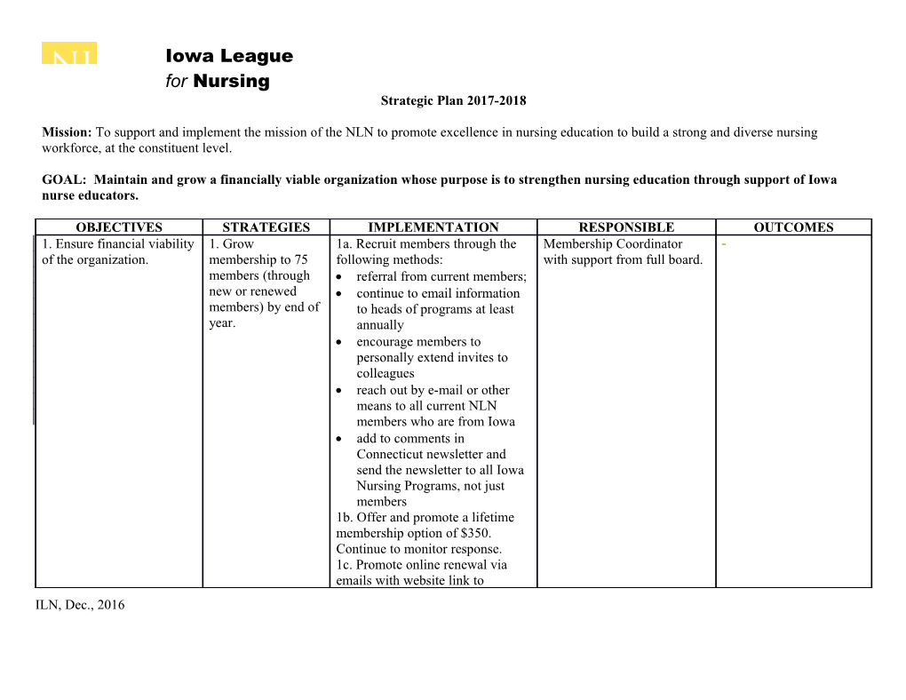 Strategic Plan 2017-2018