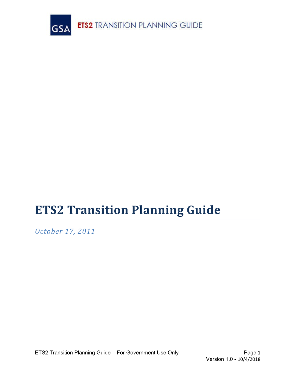 ETS2 Transition Planning Guide