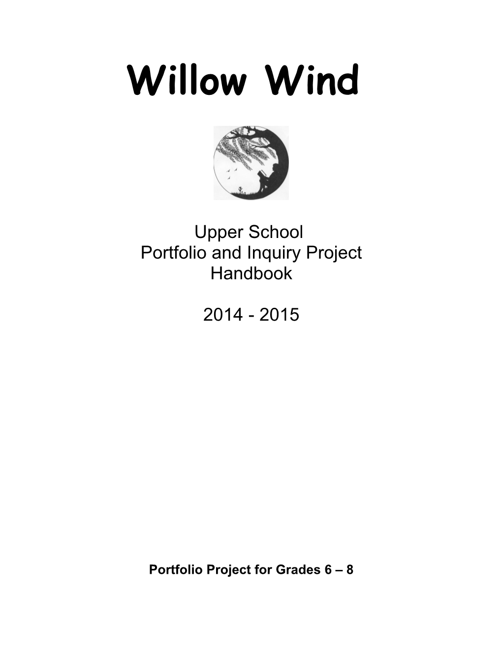 Portfolio Project for Grades 6 8