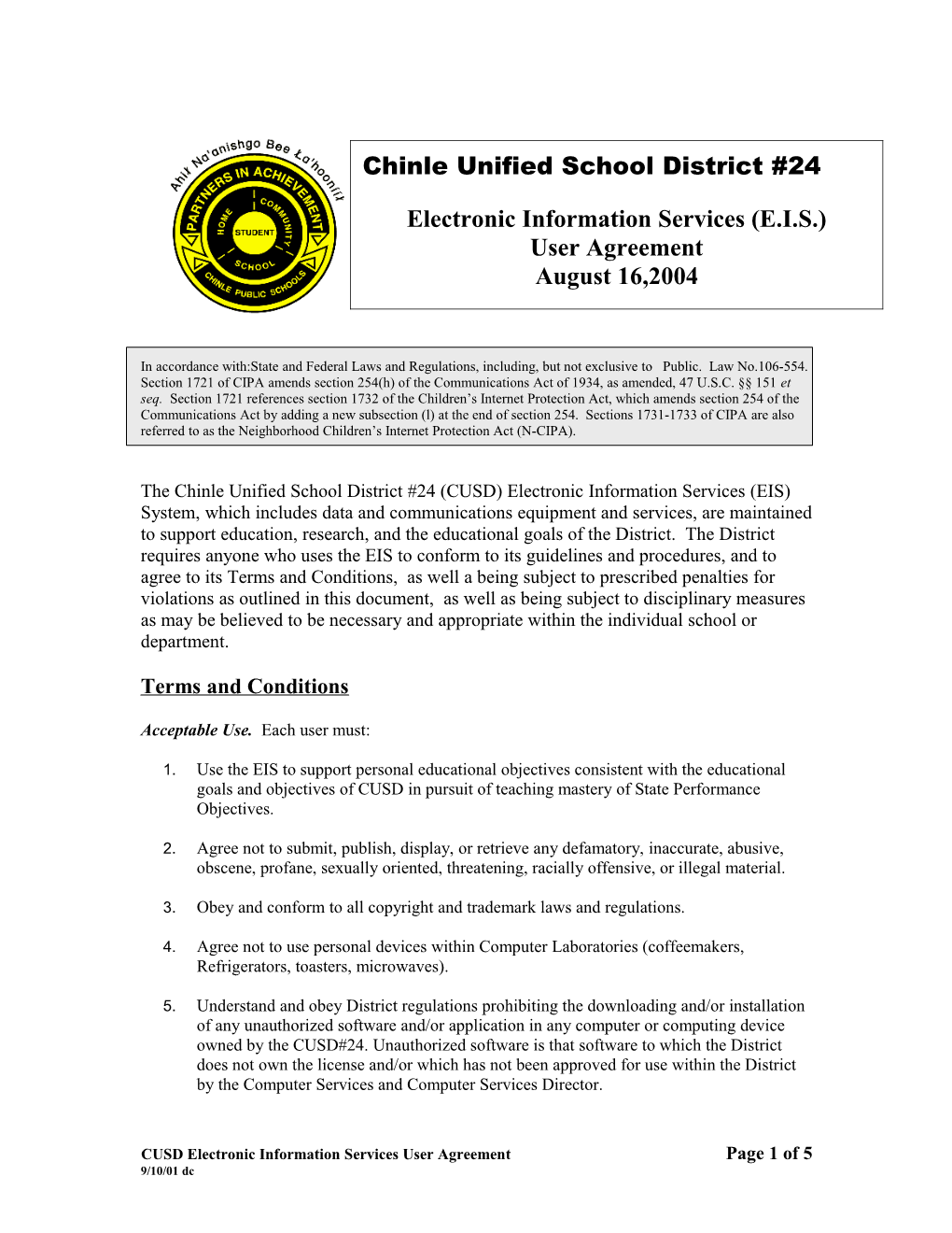 Parker Unified School District #27