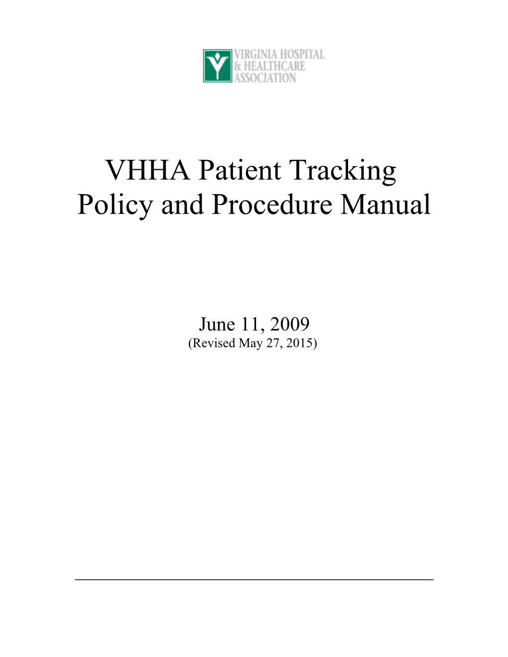 Report of VHHA Human Resources Work Group