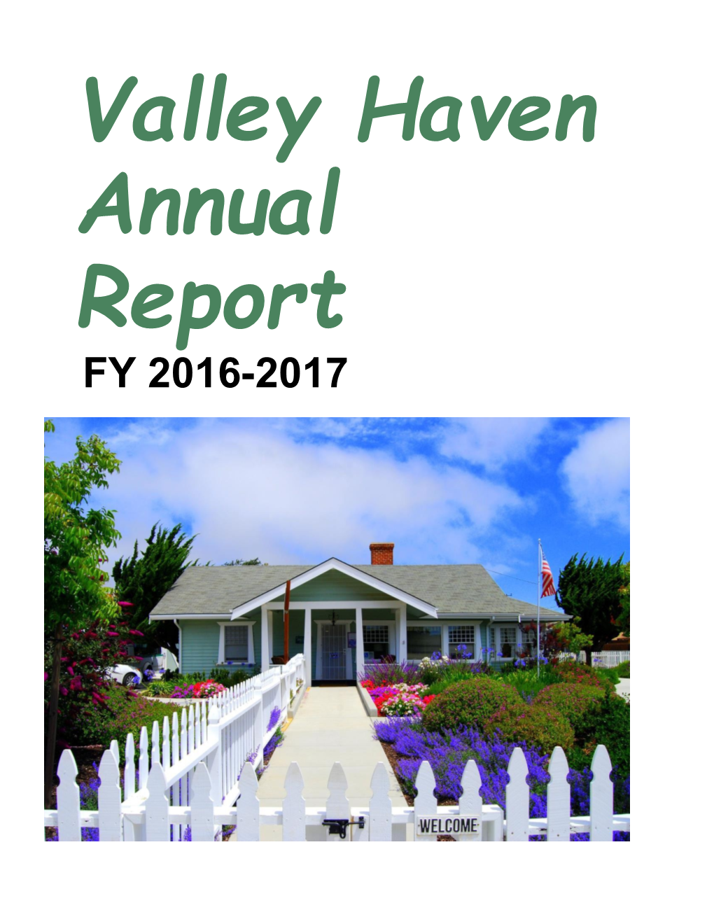 Valley Haven Annual Report