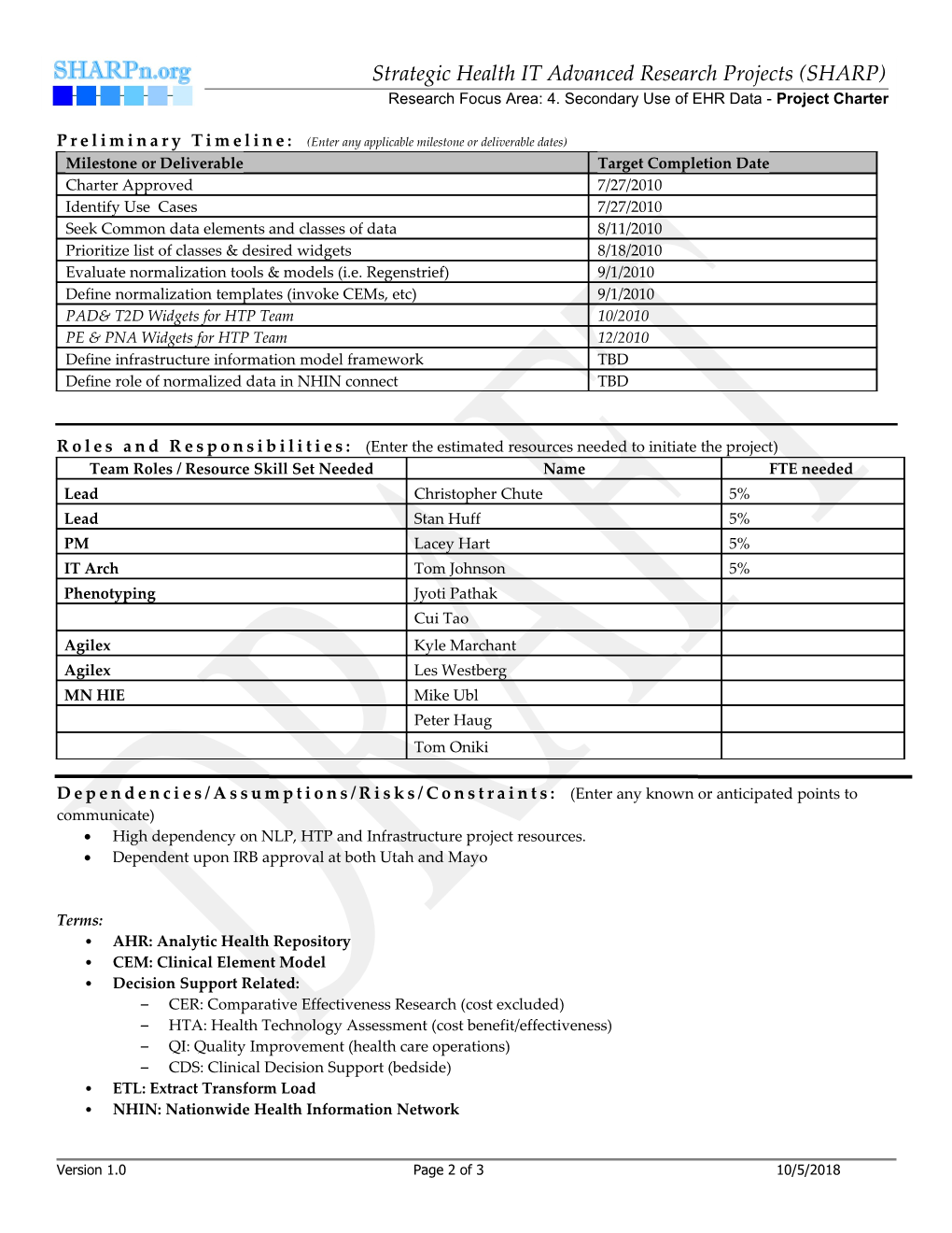 Project Proposal Summary Template