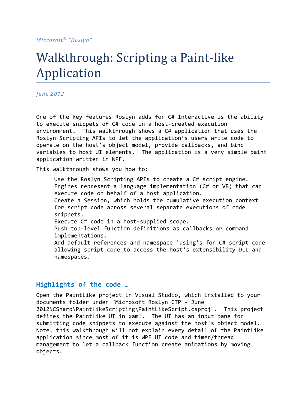 Walkthrough: Scripting a Paint-Like Application