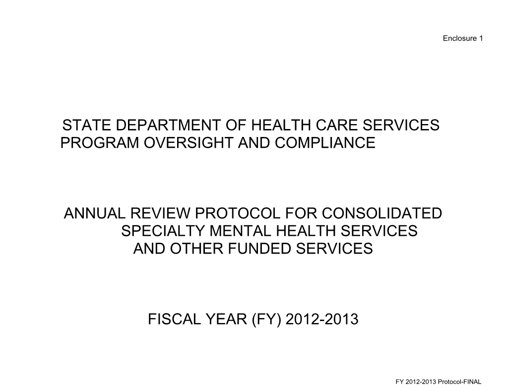 Enclosure1 FINAL MCO Protocol FY 2012-13