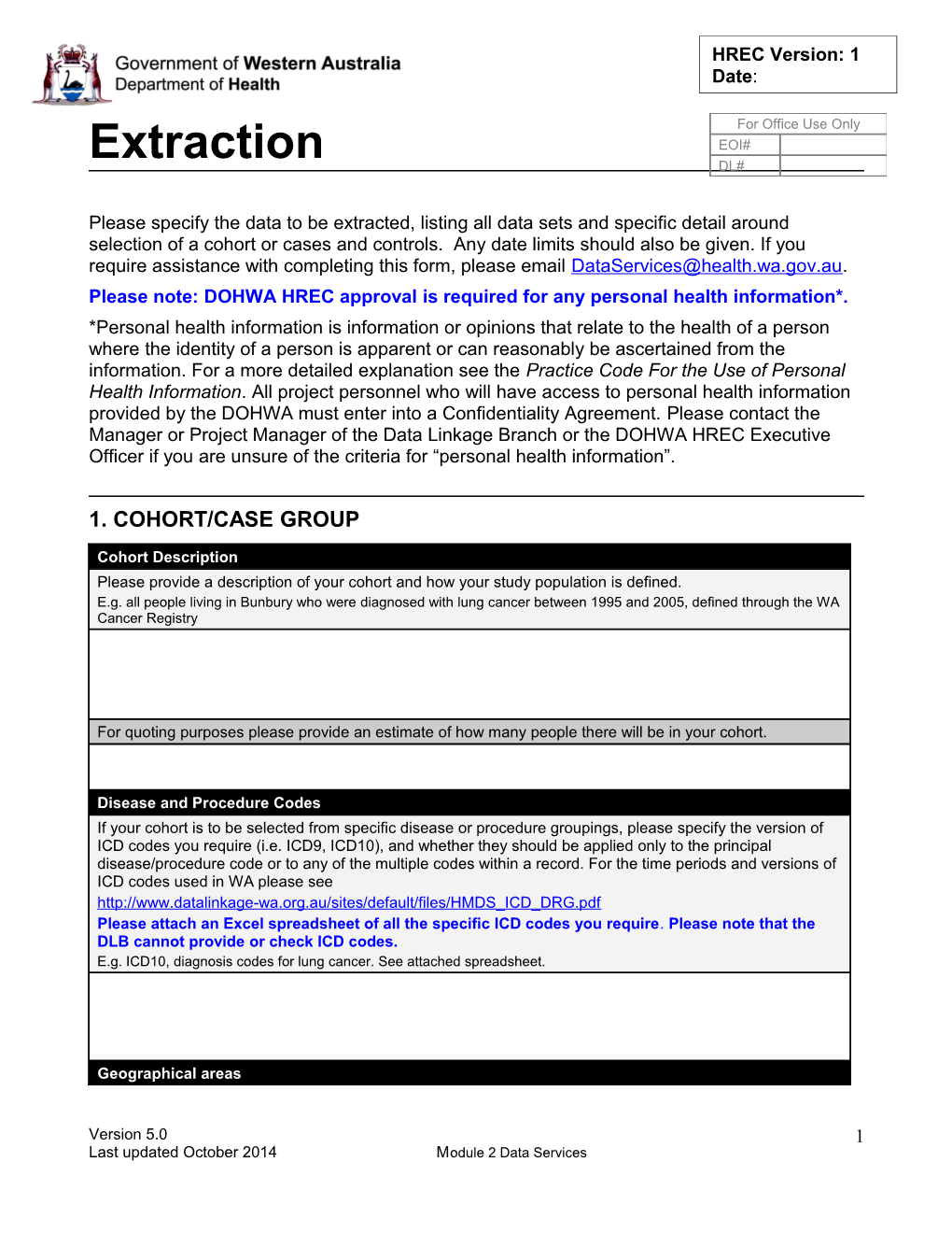 Please Note: DOHWA HREC Approval Is Required for Any Personal Health Information*