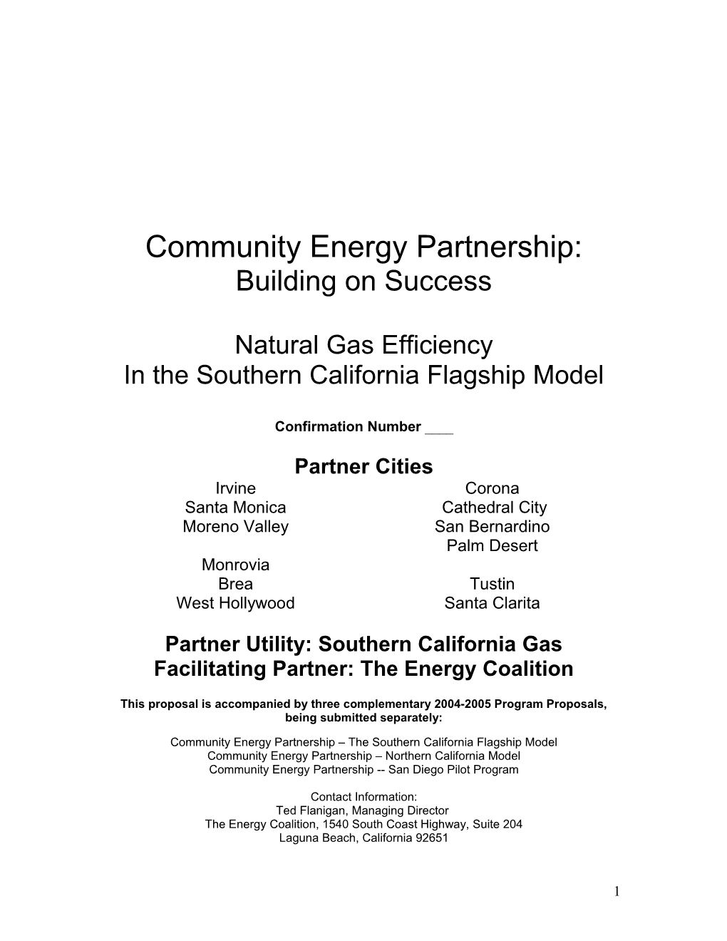 Community Energy Partnerships