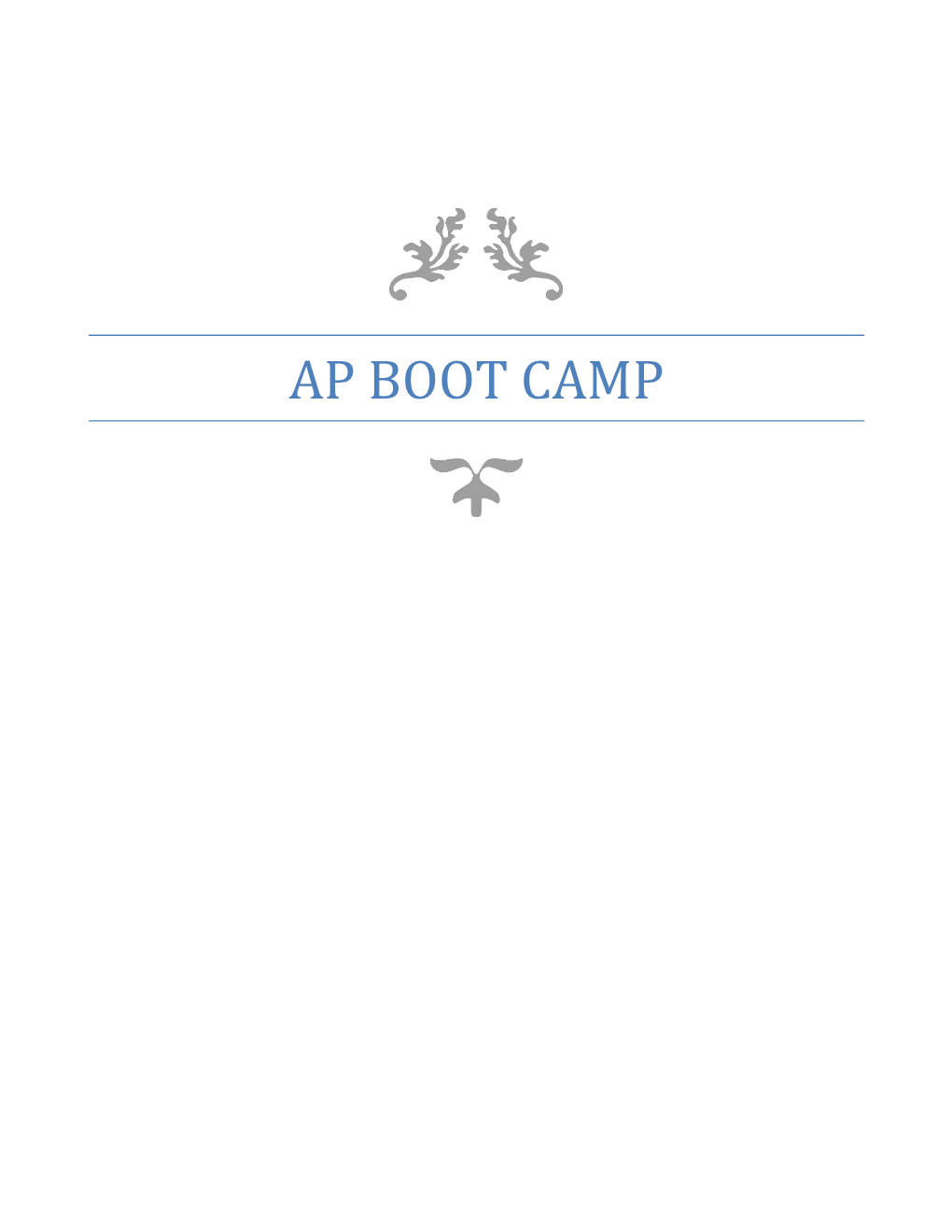 AP Boot Camp