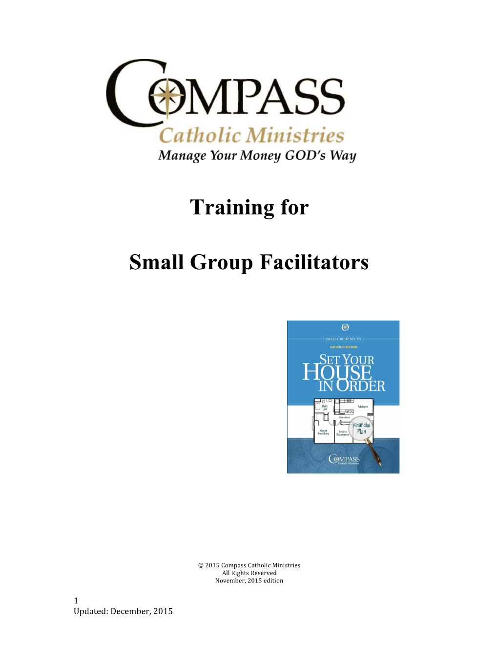 Small Group Facilitators