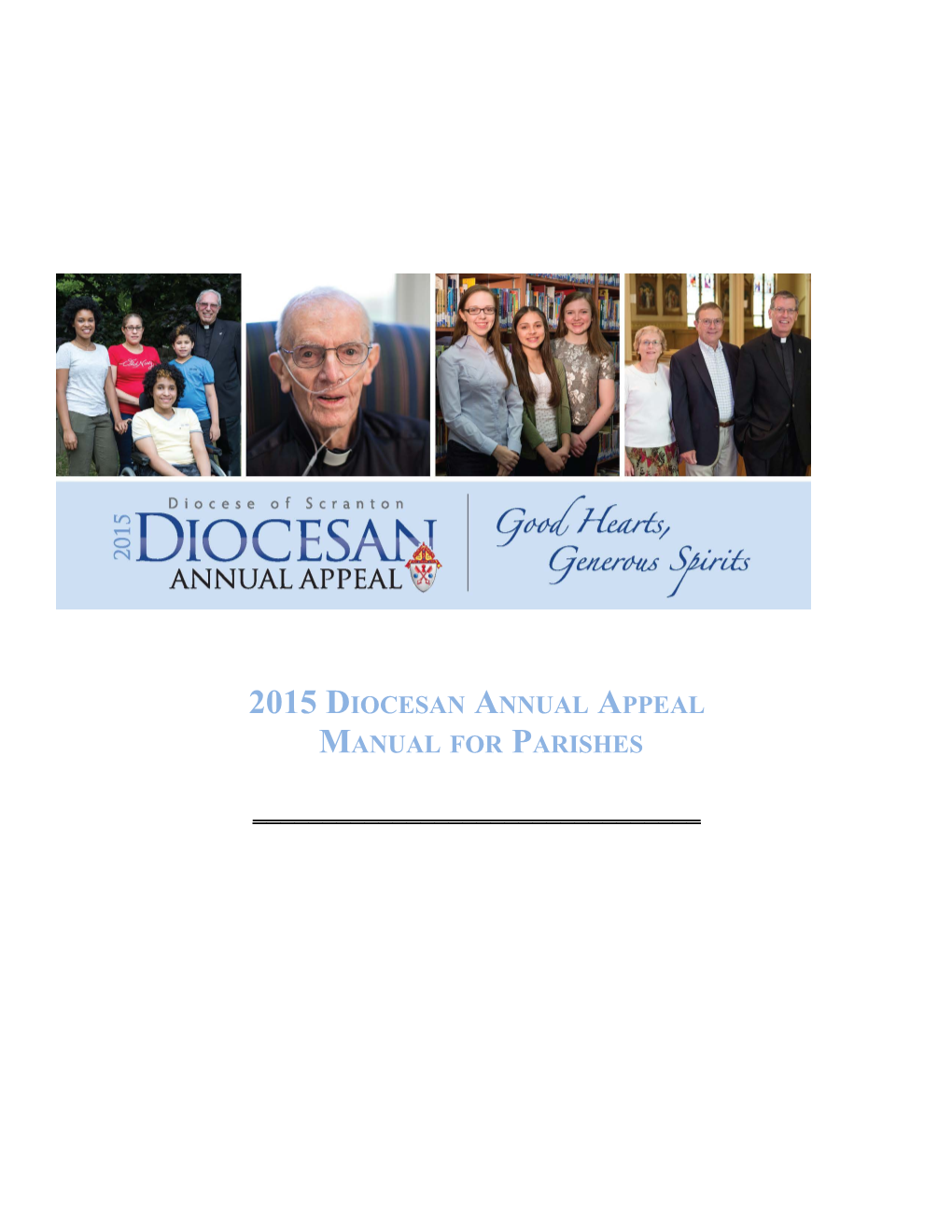 Messageto Pastors, Parish Life Coordinators, Parish Staff & Representatives- New for 2015