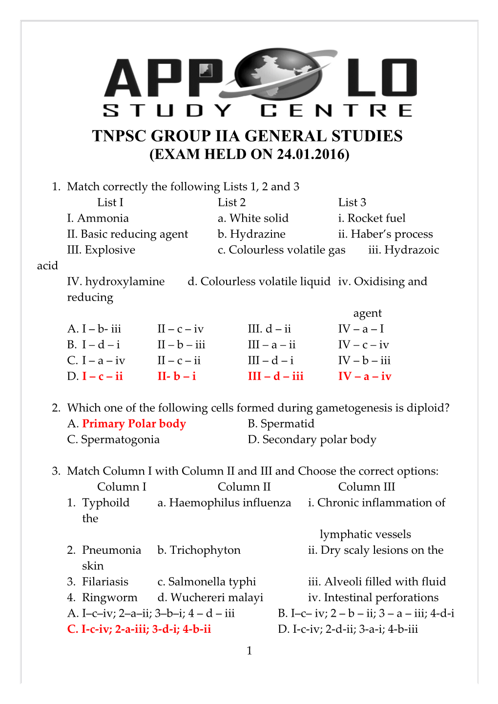 Tnpsc Group Iia General Studies