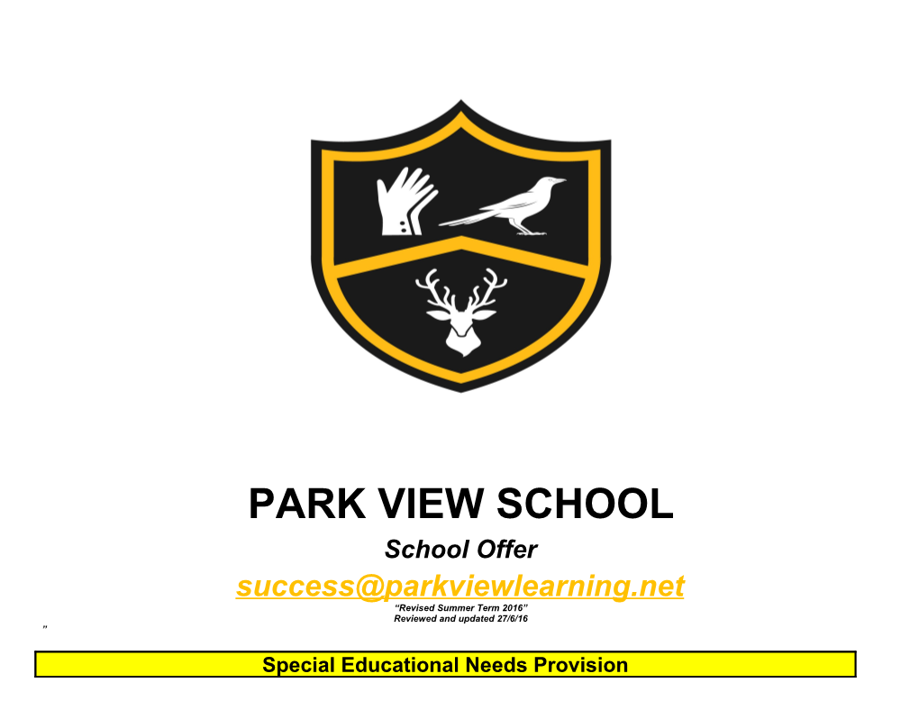 Park View School Offer