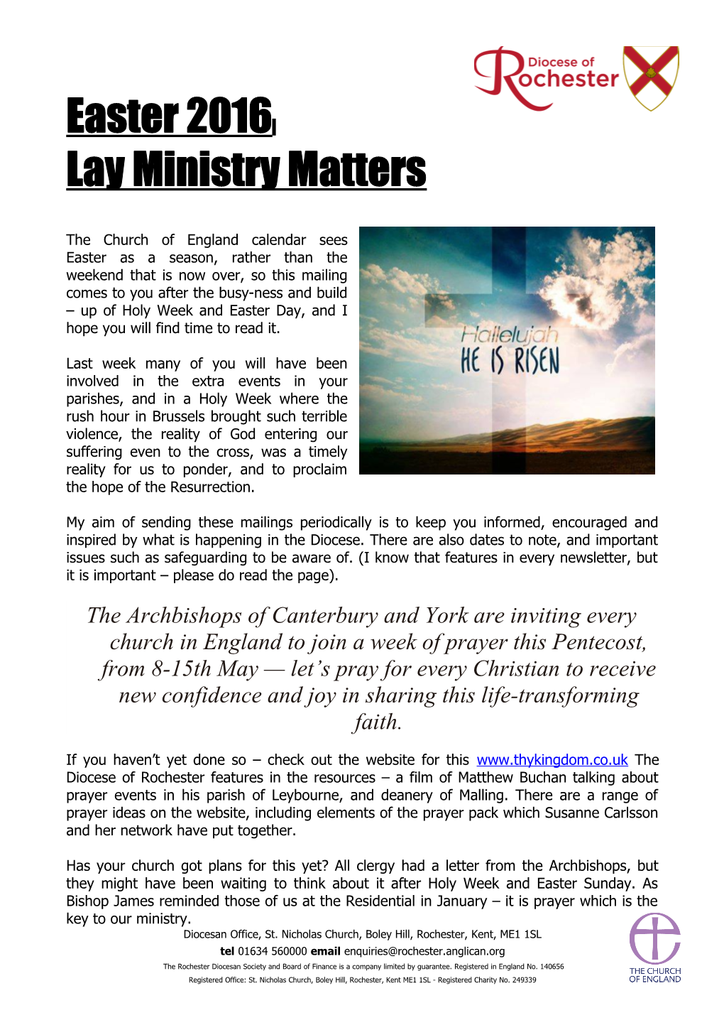 Lay Ministry Matters