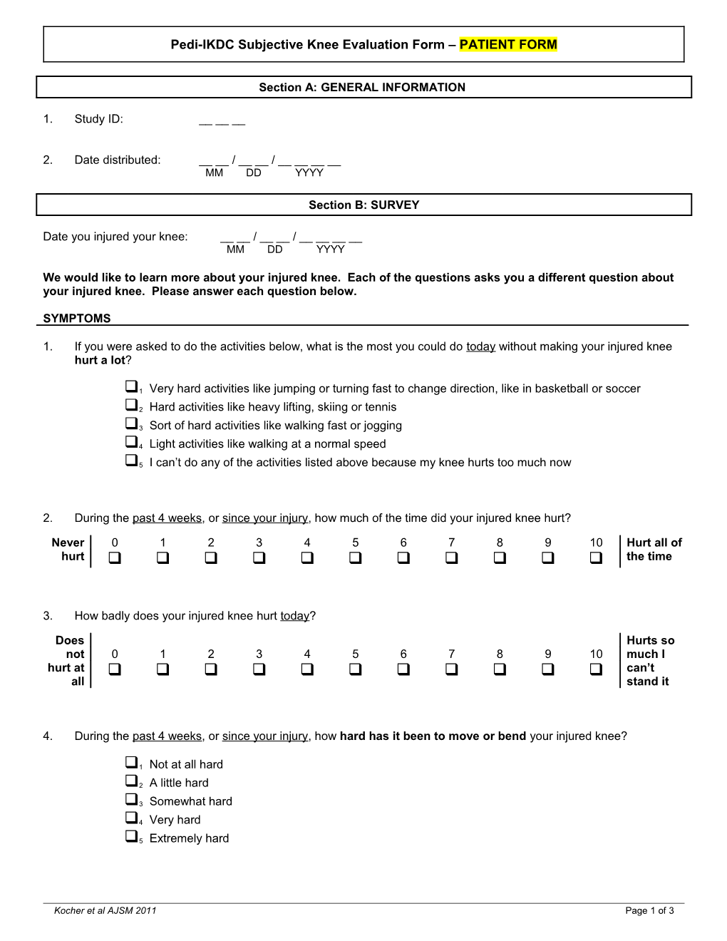 Before Beginning the Survey, Please Indicate If It Will Be Filled out By