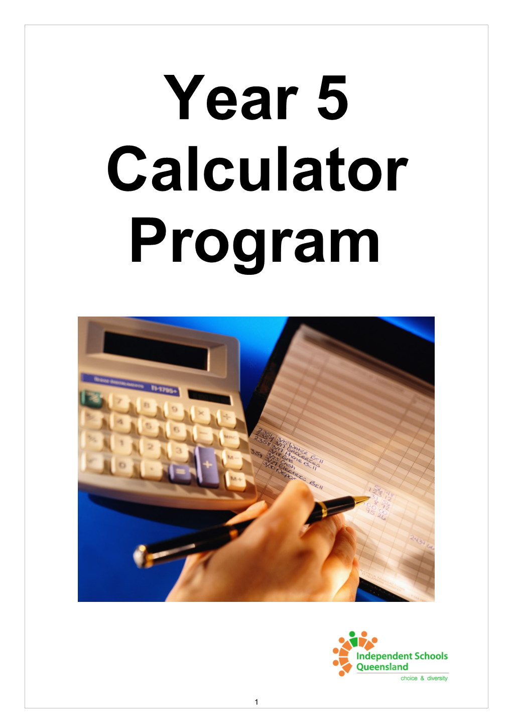 Year 5 Calculator Program
