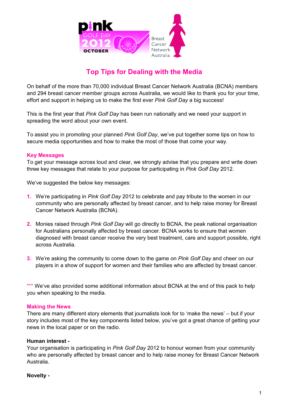 Top Tips for Dealing with the Media