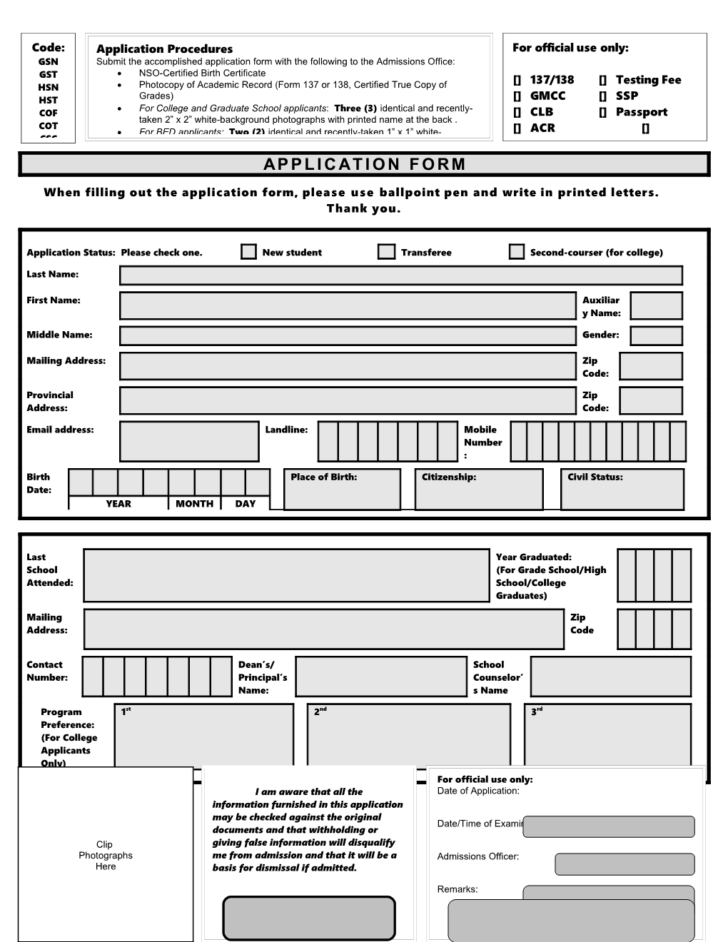 BS in Accountancy (BSA)