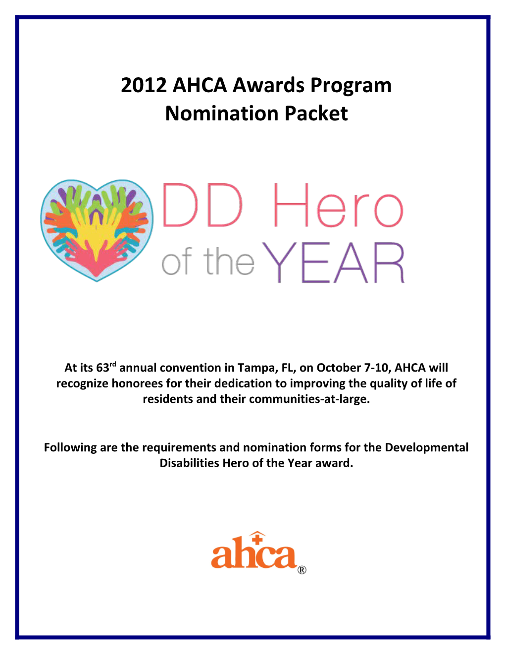 2012 DD Hero of the Year Nomination