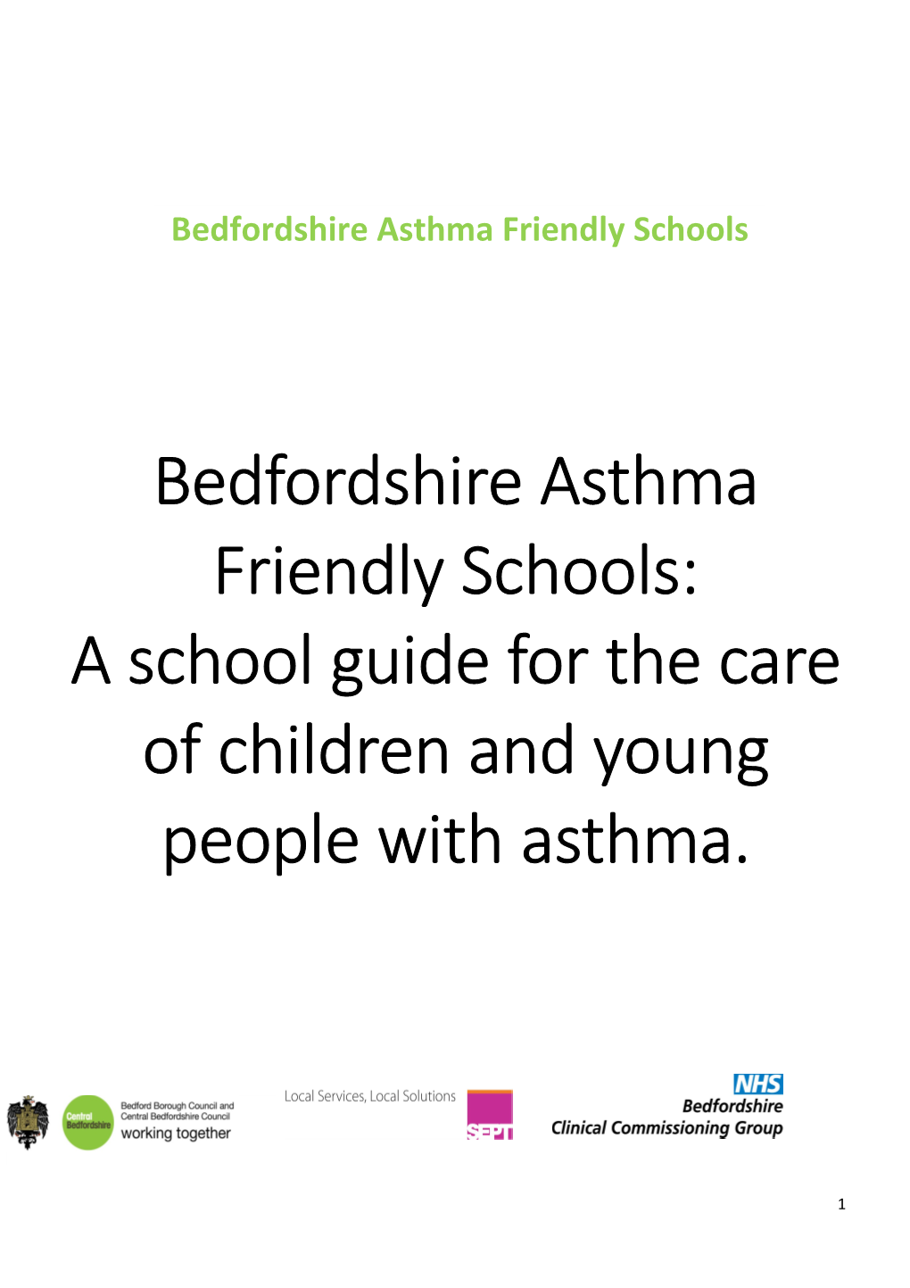 Bedfordshire Asthma Friendly Schools