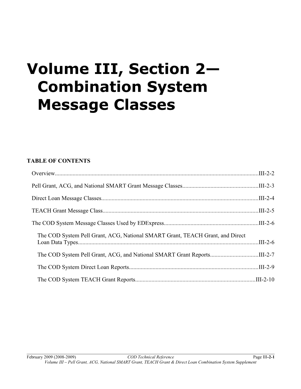 0809 COD Tech Ref Vol III Sec 2