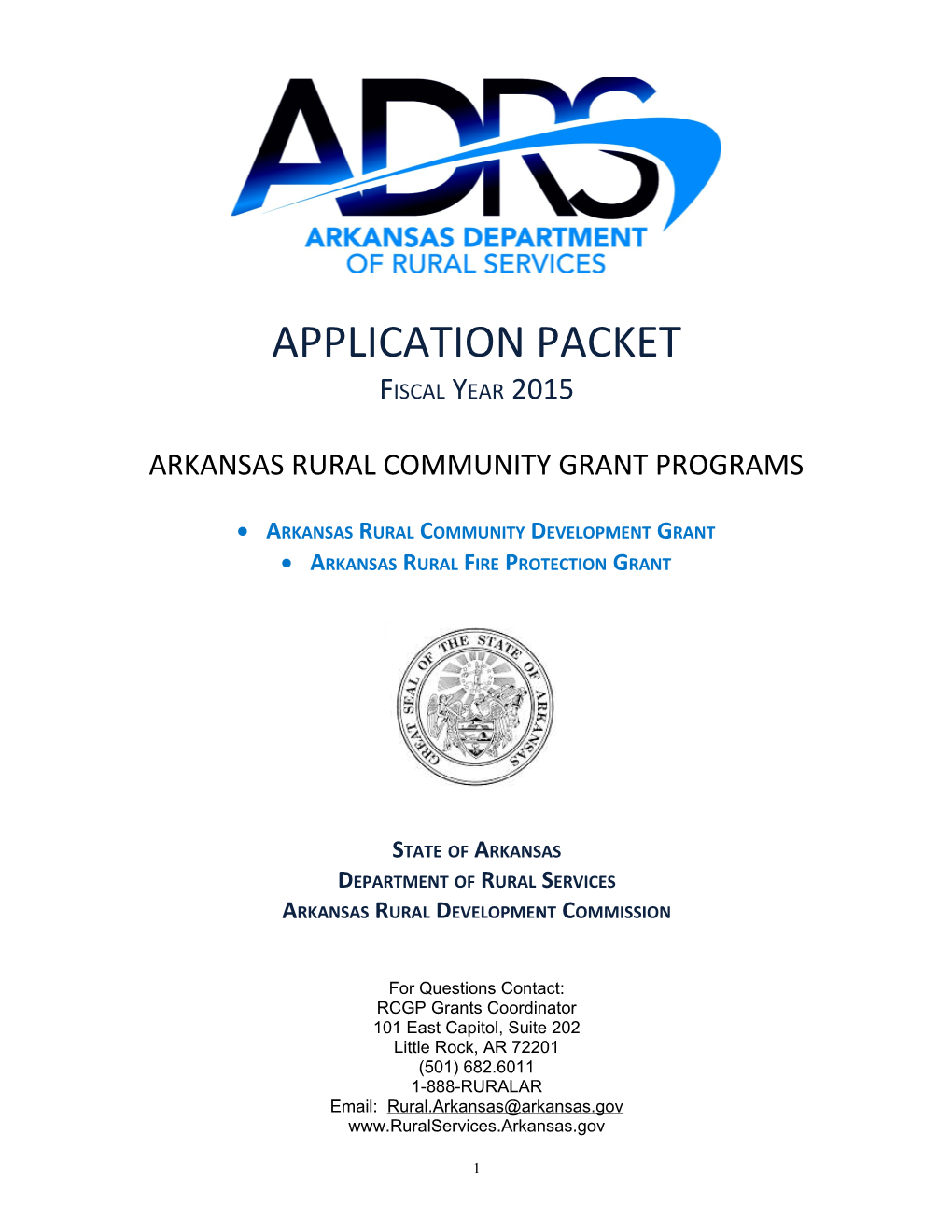 Arkansas Rural Community Grant Programs