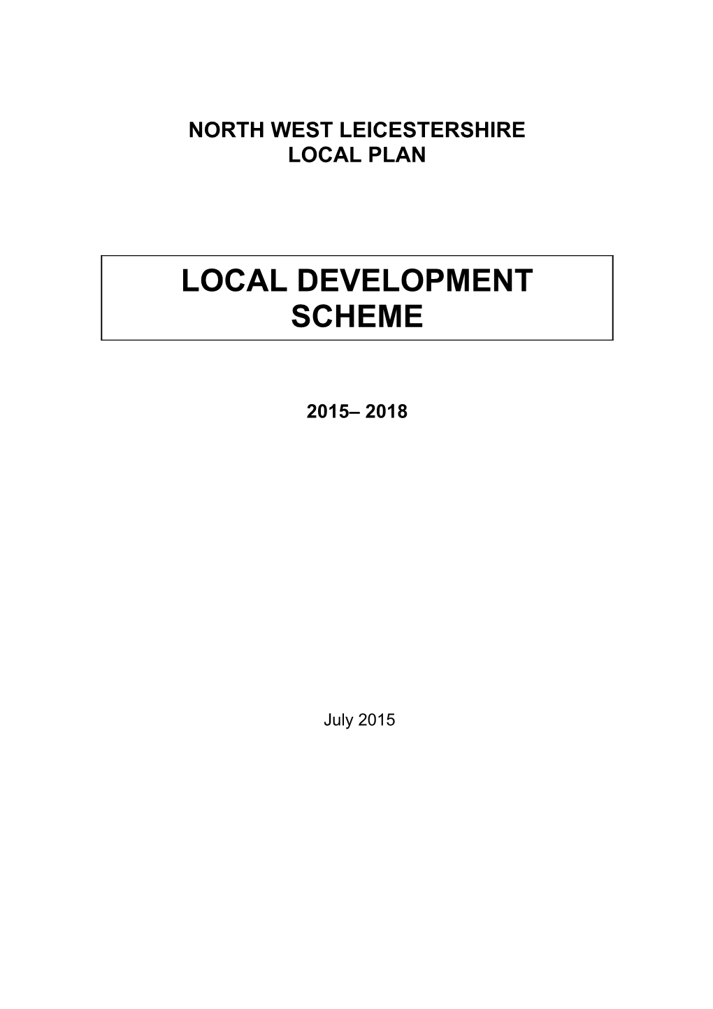 The North West Leicestershire Local Plan