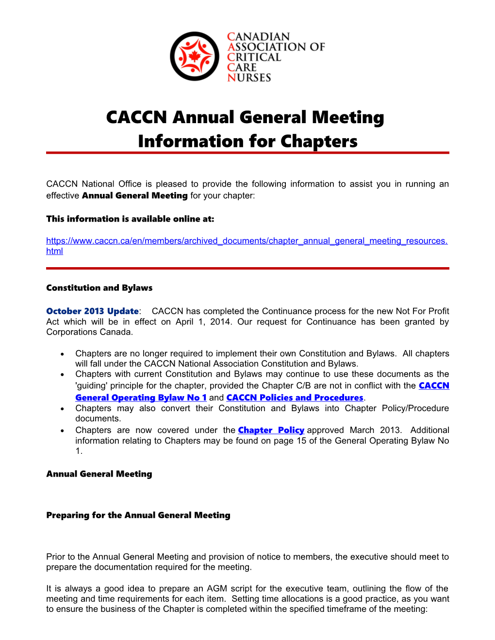 CACCN Annual General Meeting