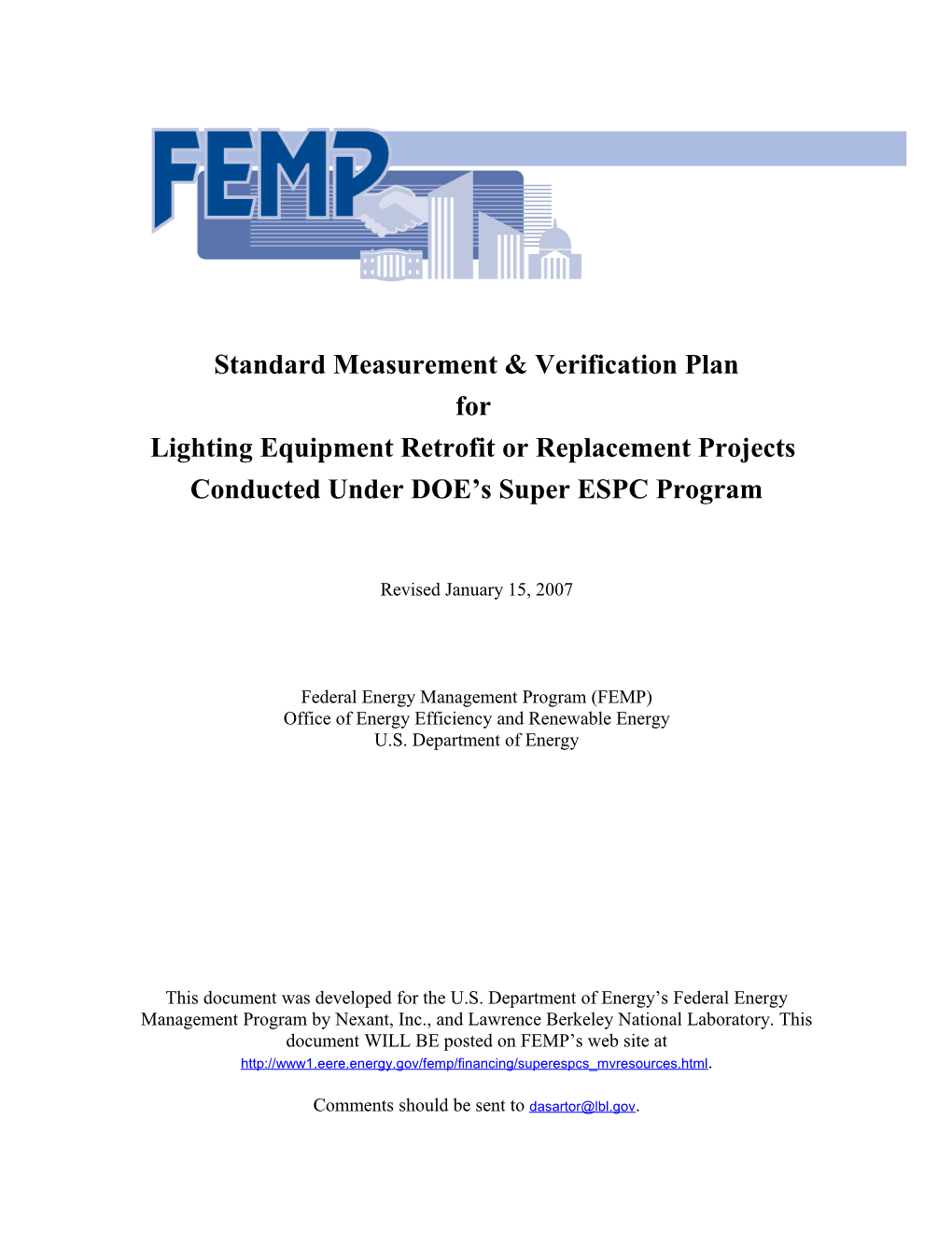 Federal Energy Management Program (FEMP)