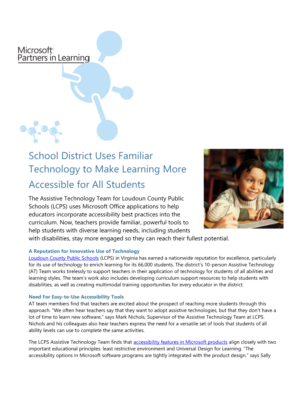 School District Uses Familiar Technology to Make Learning More Accessible for All Students