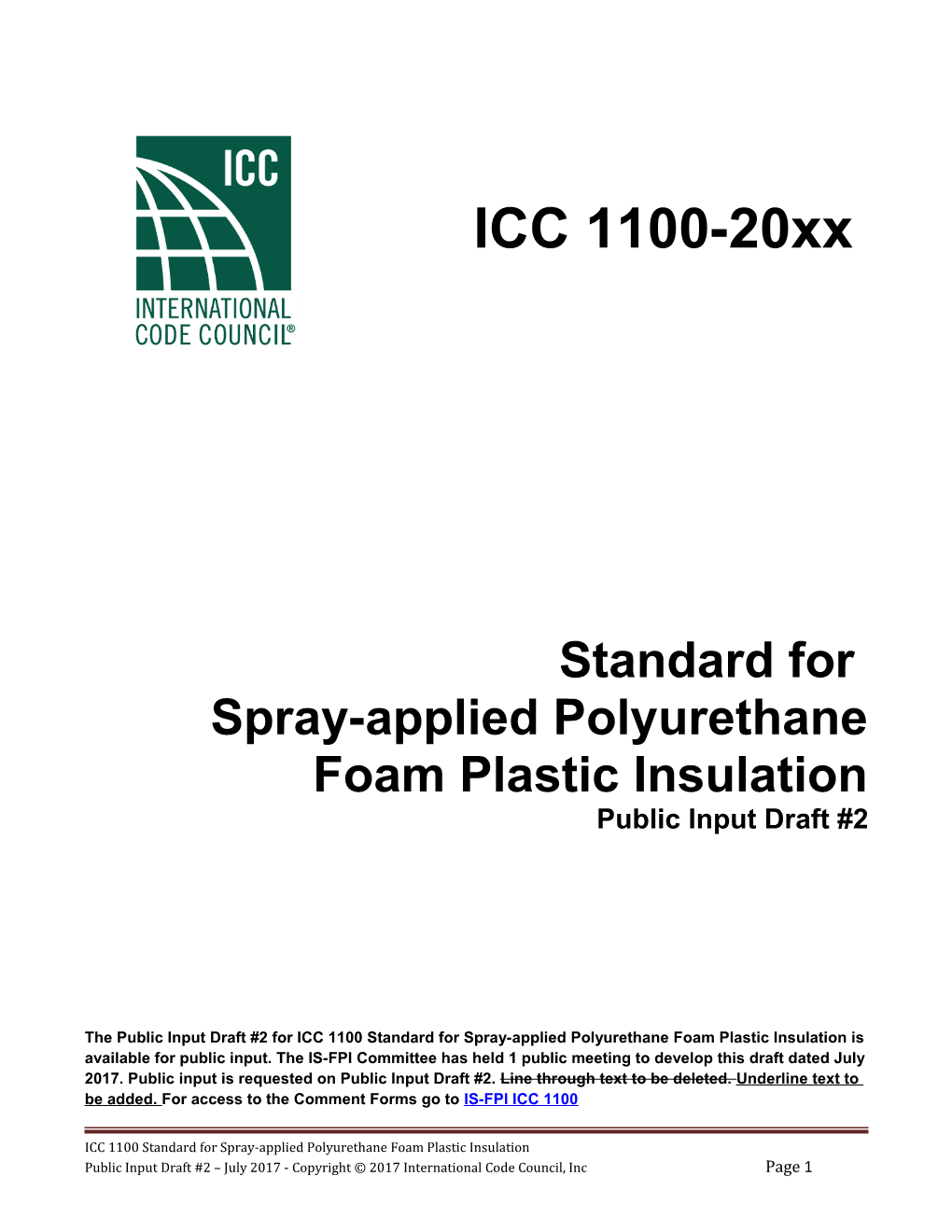 Spray-Applied Polyurethane Foam Plastic Insulation