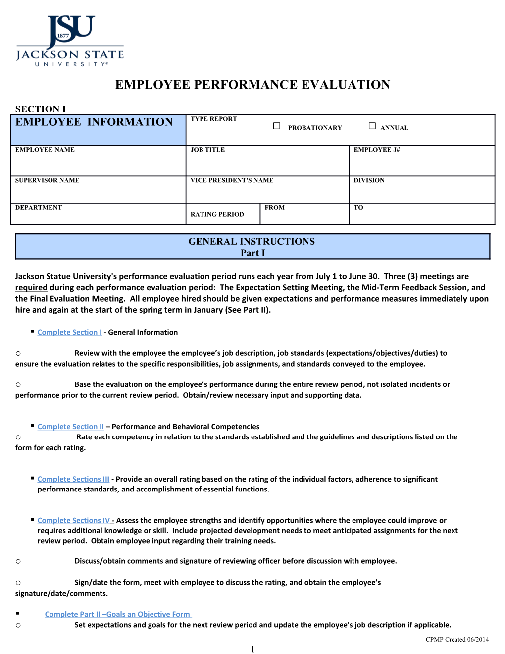 Employee Performance Evaluation