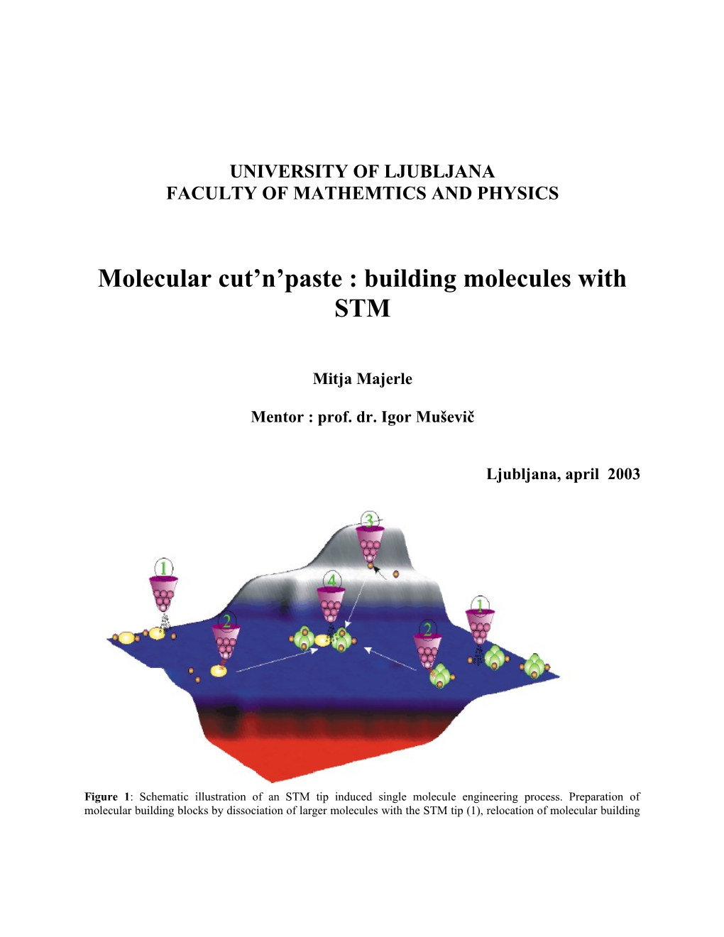 Molecular Cut N Paste : Building Molecules with STM