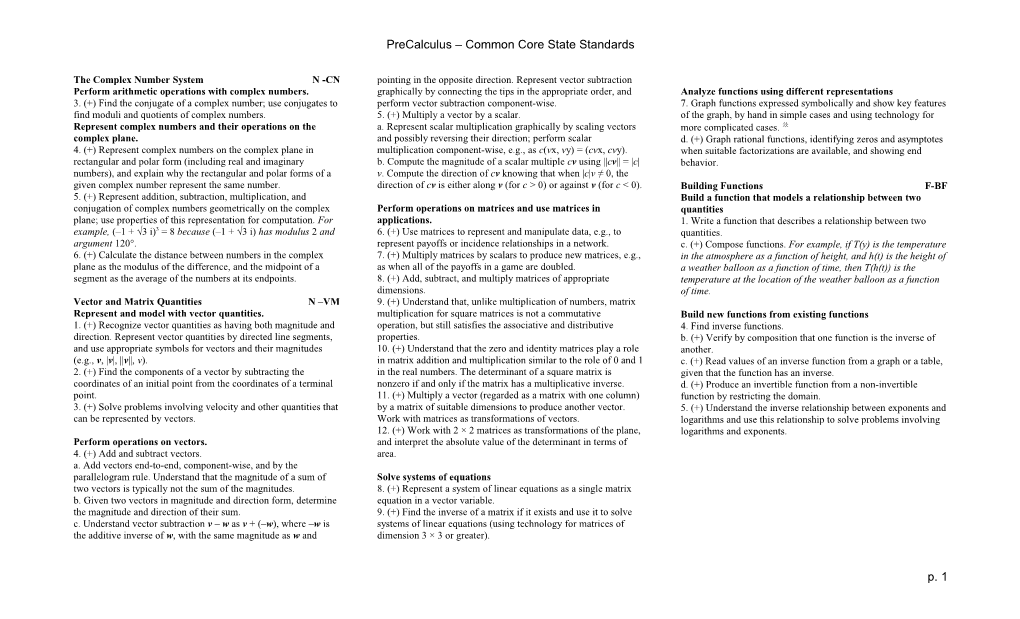 The Complex Number System N -CN