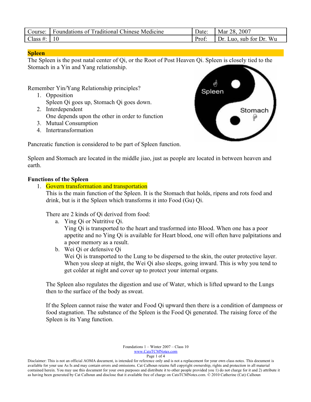 Remember Yin/Yang Relationship Principles?