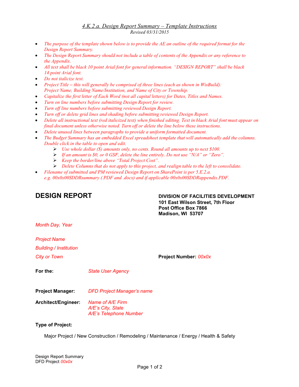 4.K.2.A. Design Report Summary Template Instructions