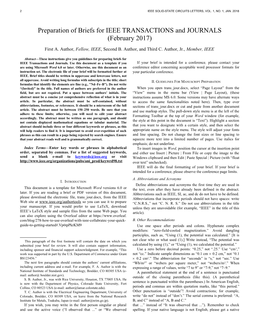 2Ieeesolid-State Circuits Letters,Vol.1,No.1,Jan.2018