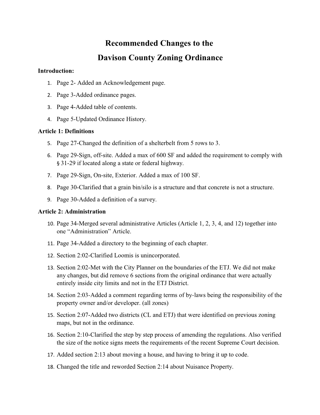 Davison County Zoning Ordinance