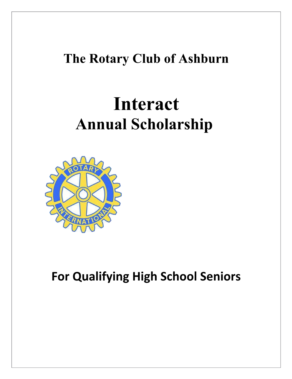 The Rotary Club of Ashburn