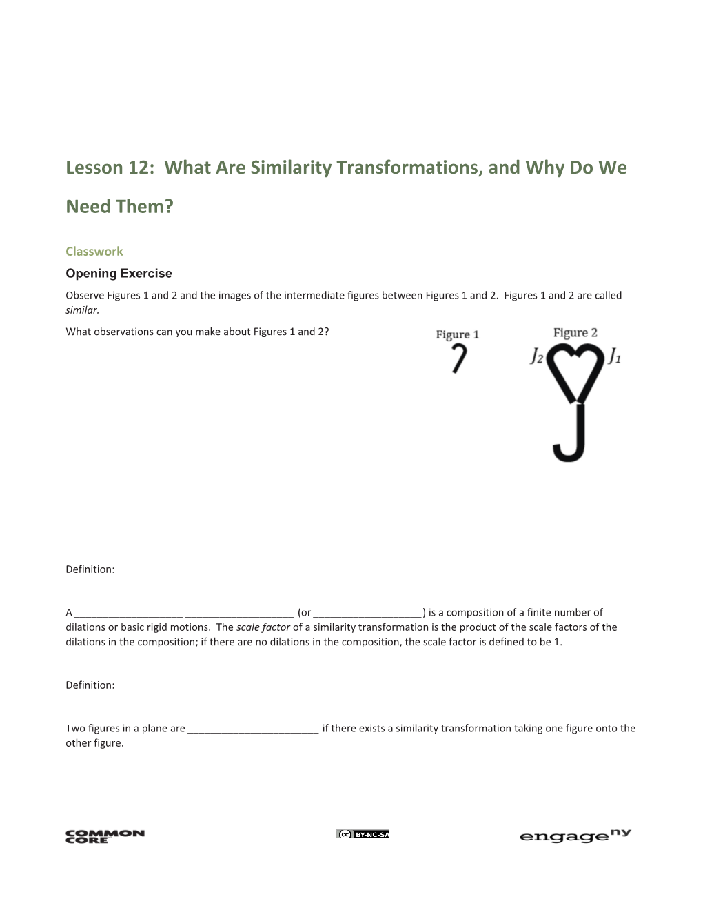 Lesson 12: What Are Similarity Transformations, and Why Do We Need Them?