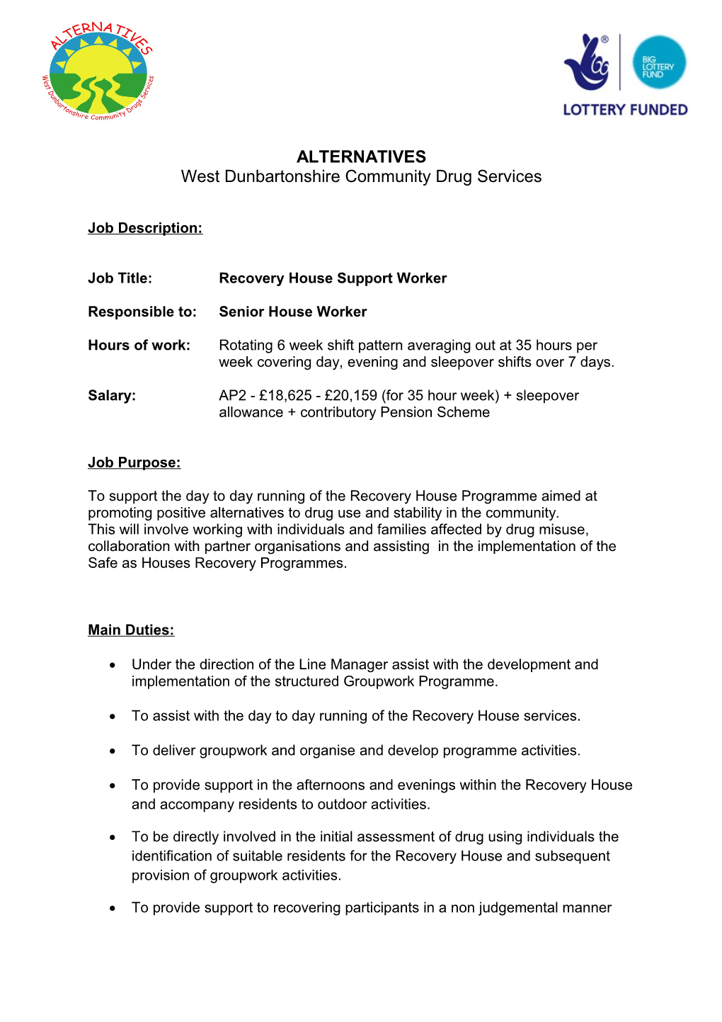 West Dunbartonshire Community Drug Services