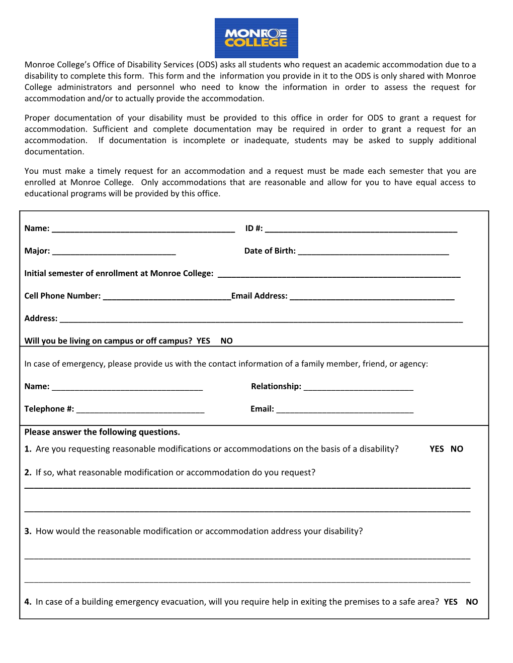 Disability Release Form